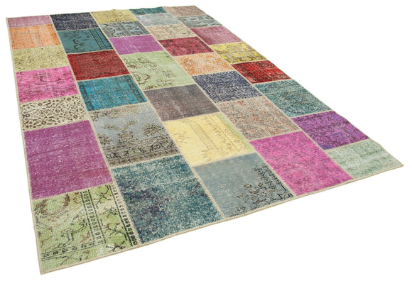 7x10 Multicolor Patchwork Rug - 31466