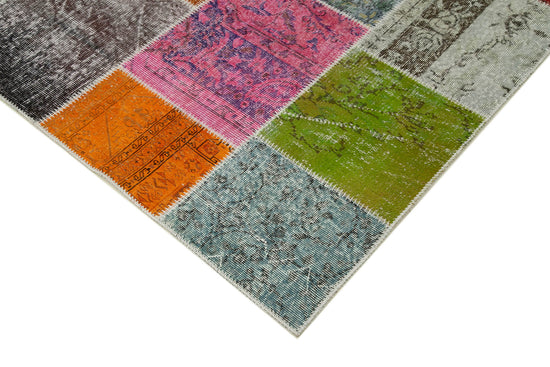 7x10 Multicolor Patchwork Rug - 31471