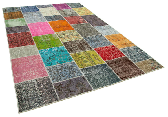 7x10 Multicolor Patchwork Rug - 31478