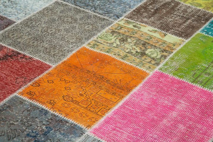 7x10 Multicolor Patchwork Rug - 31478