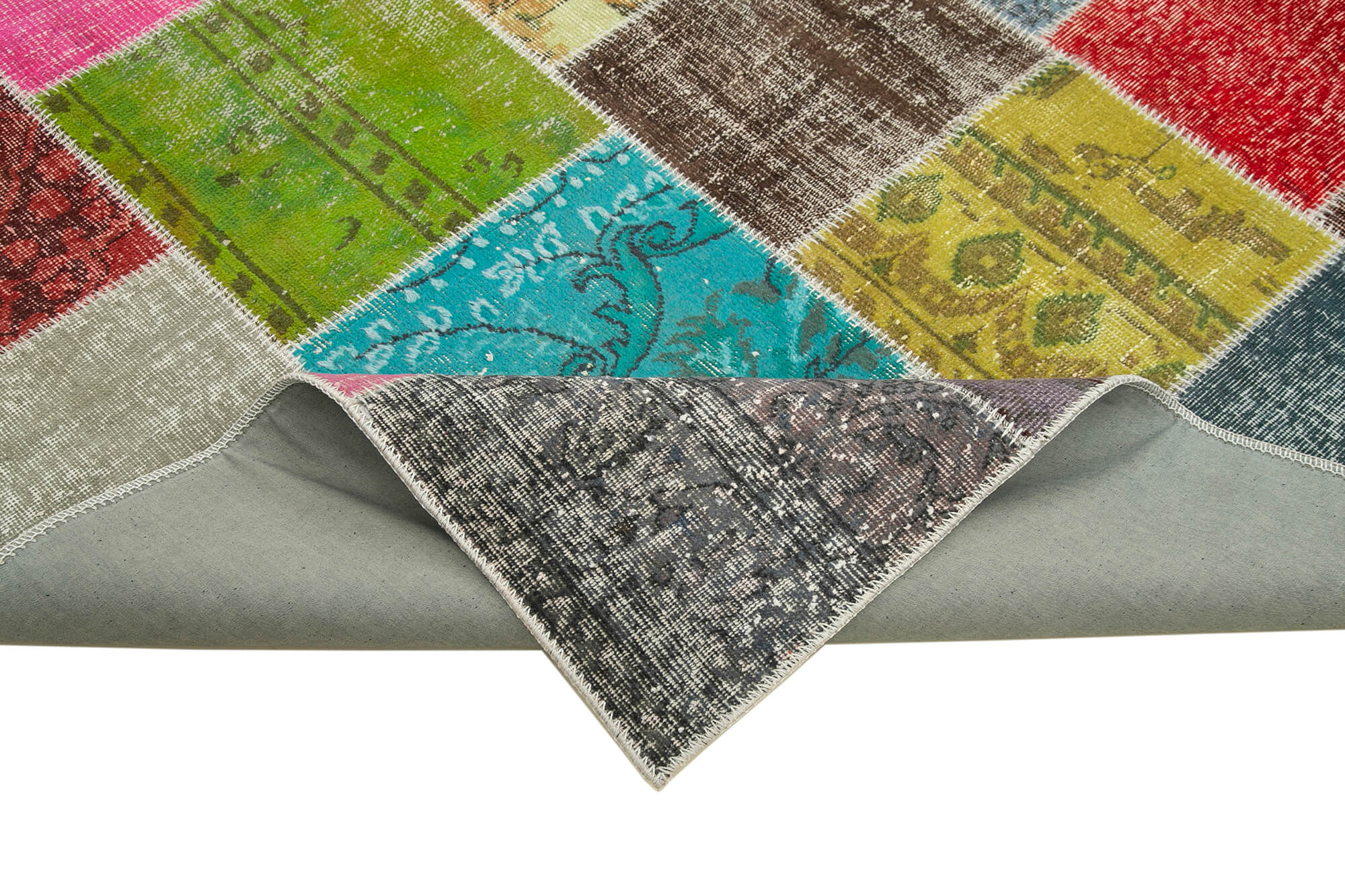 7x10 Multicolor Patchwork Rug - 31478