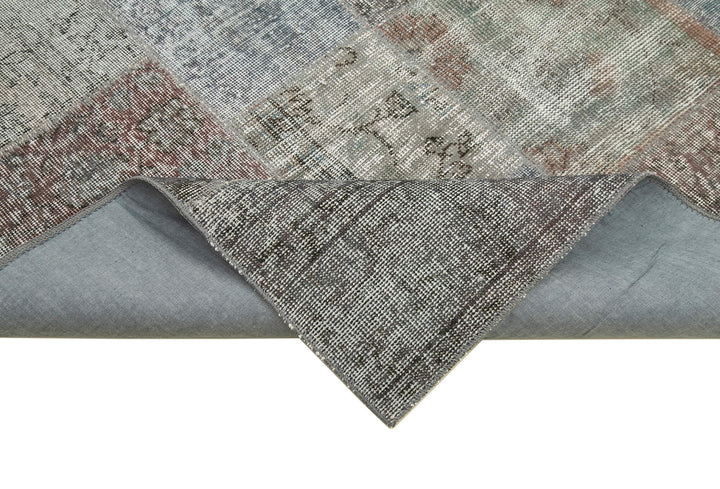 6x10 Grey Patchwork Rug - 31482