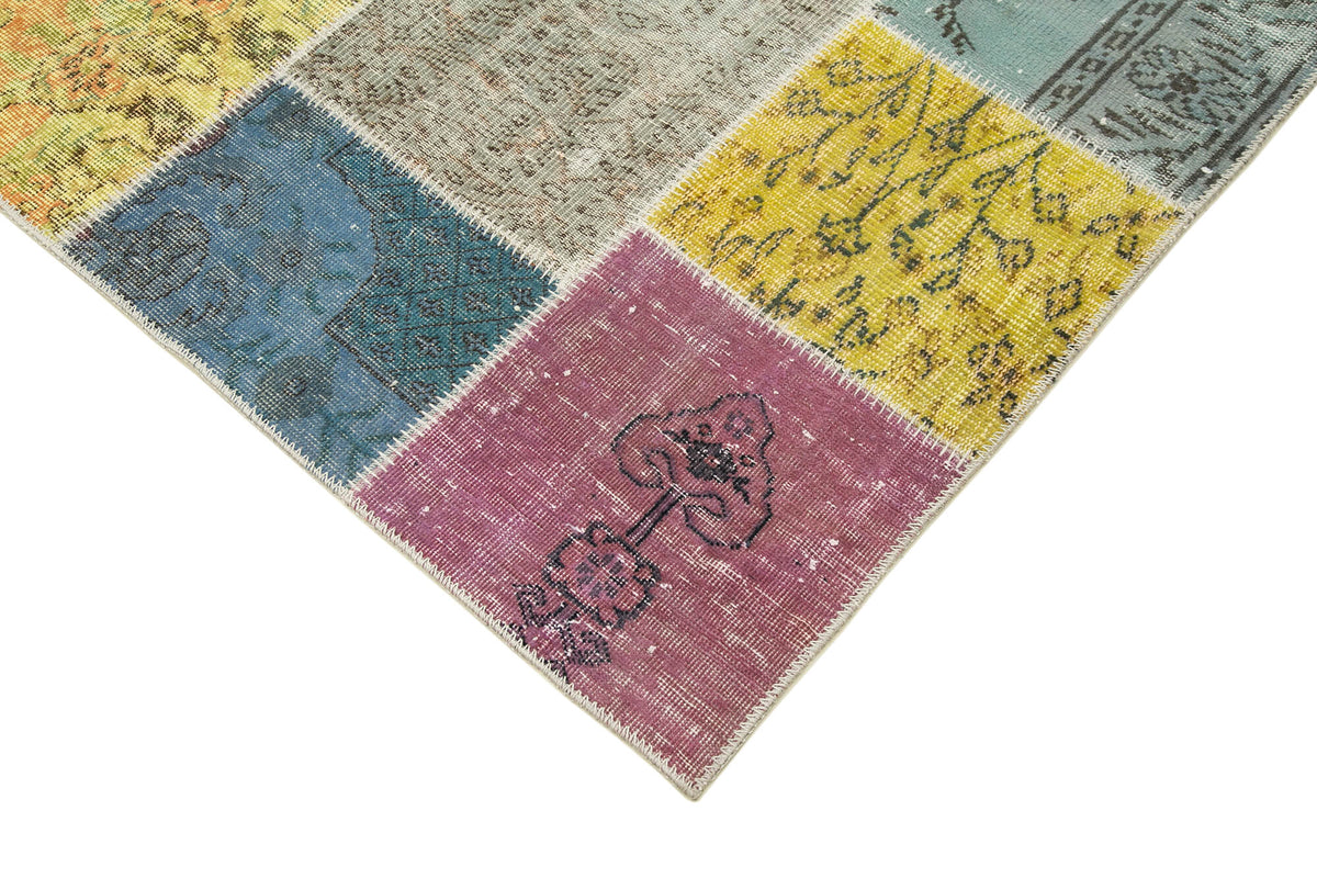 7x10 Multicolor Patchwork Rug - 31483