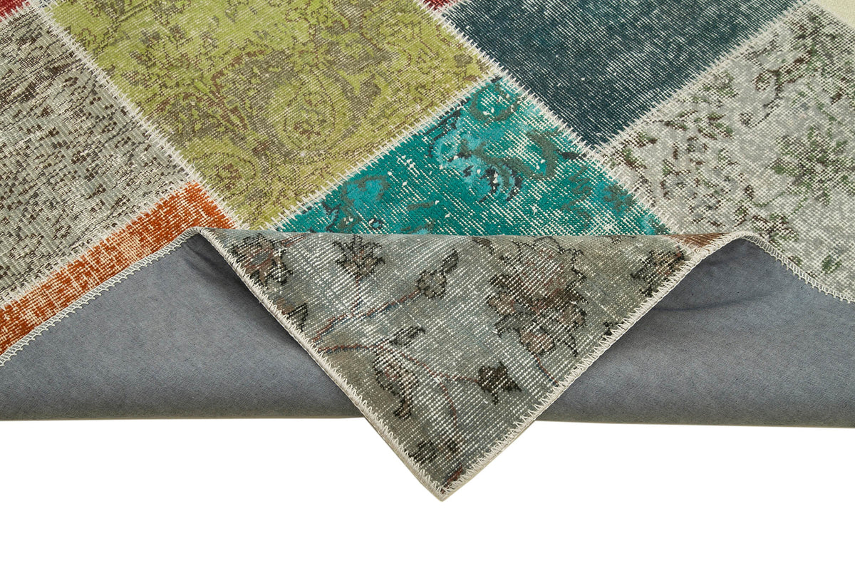 7x10 Multicolor Patchwork Rug - 31483