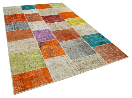 6x10 Multicolor Patchwork Rug - 31484