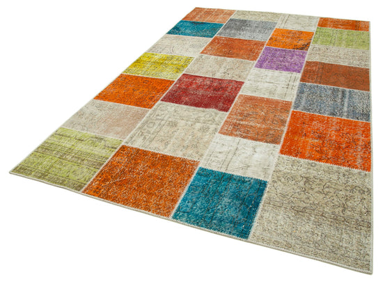 6x10 Multicolor Patchwork Rug - 31484