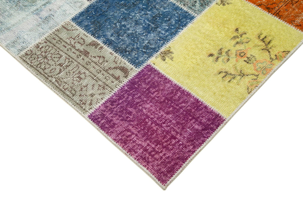 7x10 Multicolor Patchwork Rug - 31491