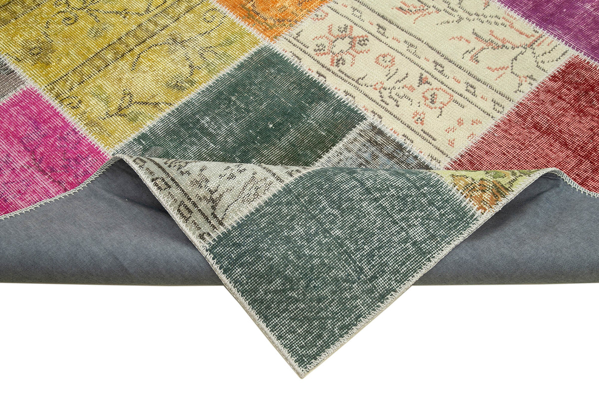 7x10 Multicolor Patchwork Rug - 31491