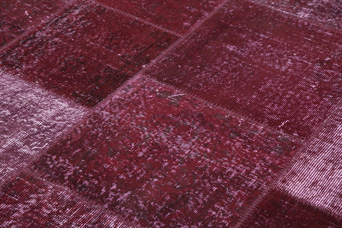 6x10 Red Patchwork Rug - 31497