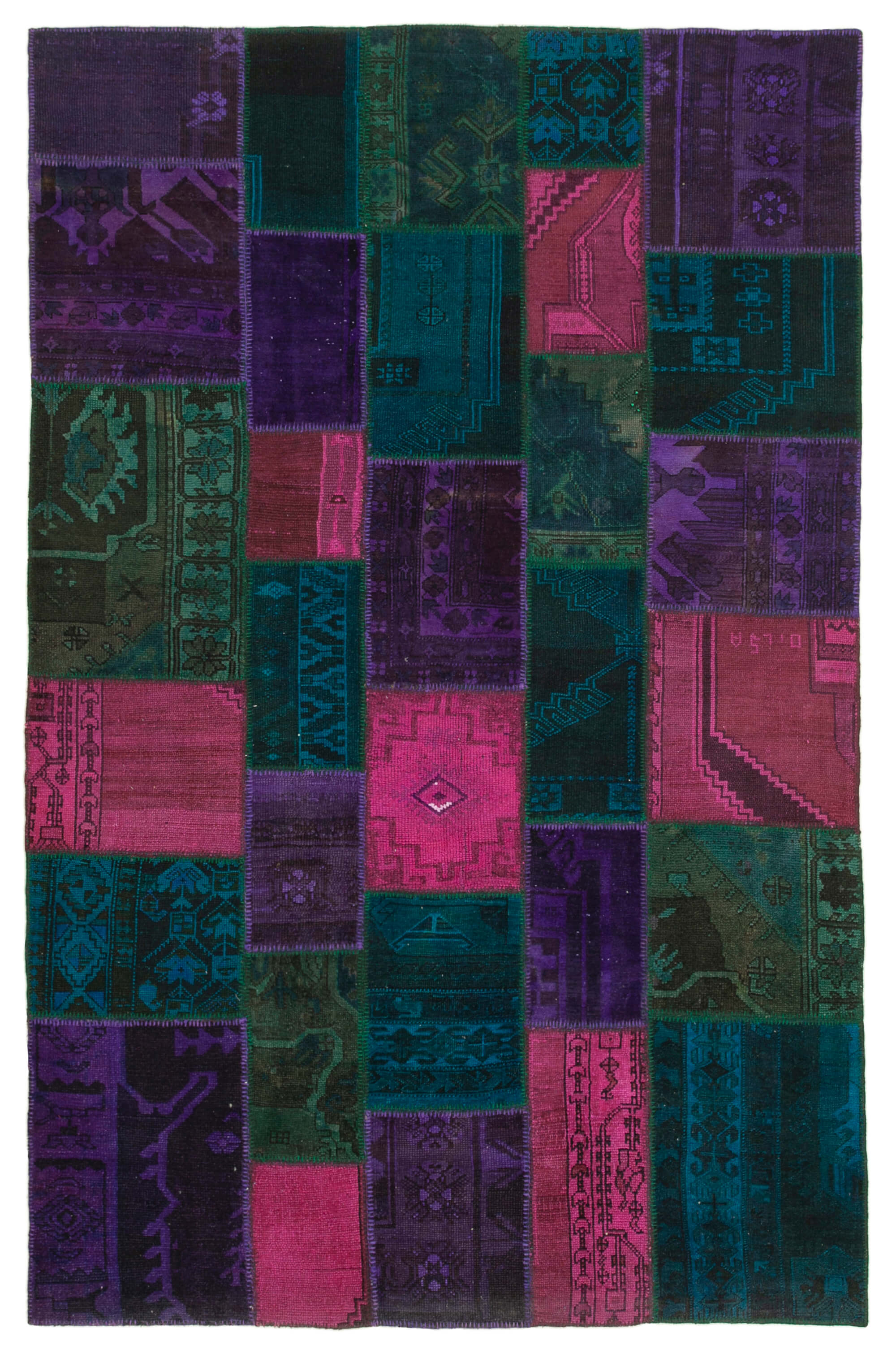 7x10 Multicolor Patchwork Rug - 31508