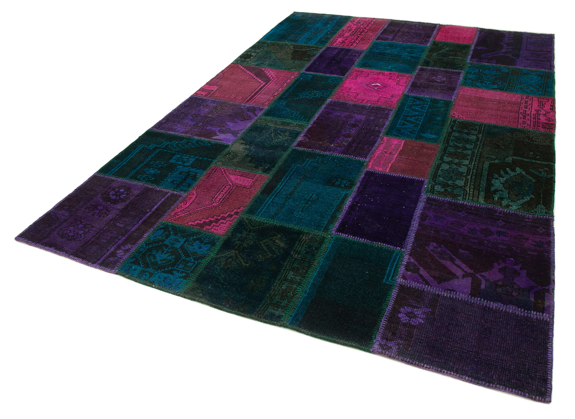 7x10 Multicolor Patchwork Rug - 31508