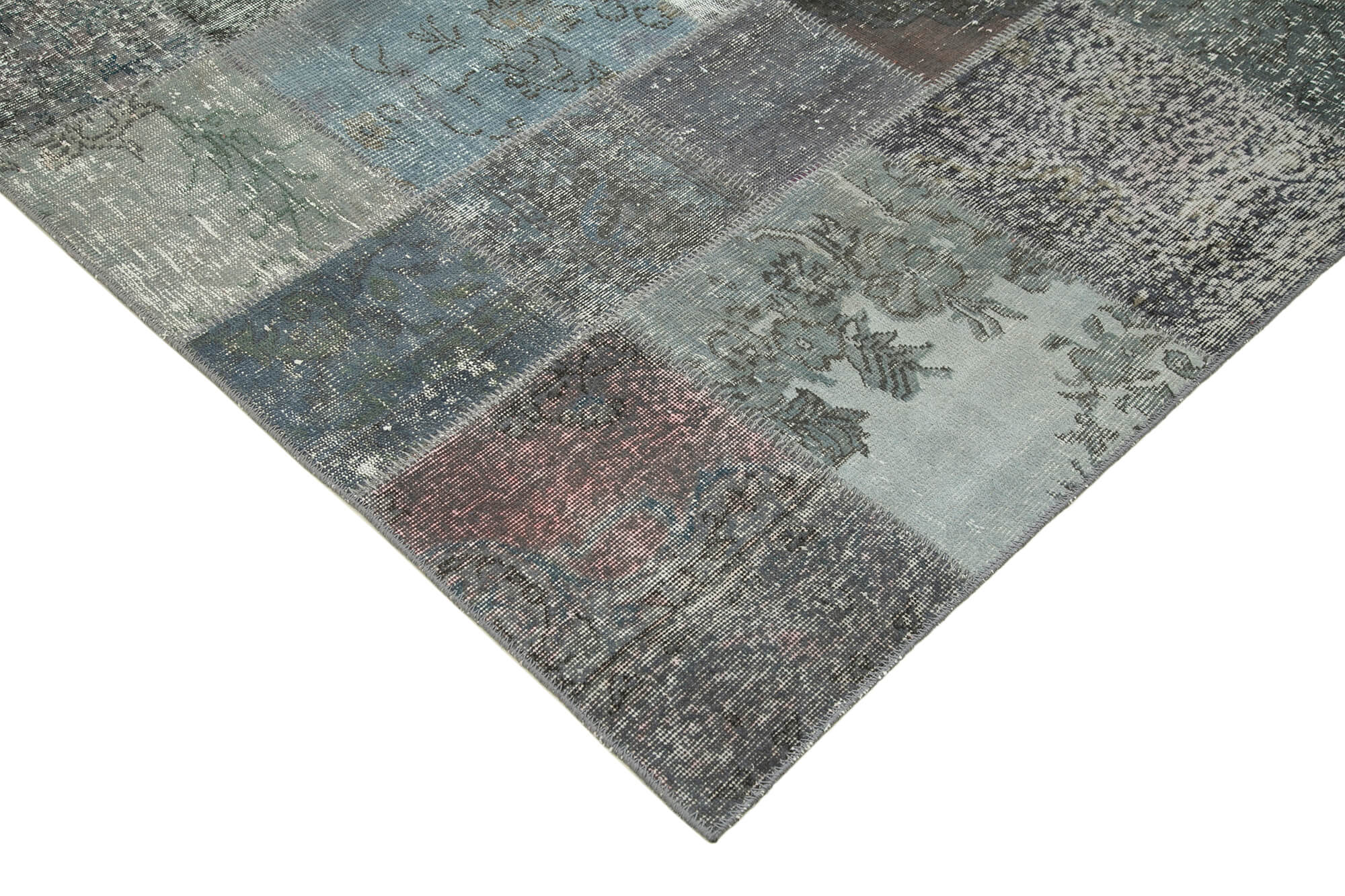 6x10 Grey Patchwork Rug - 31510