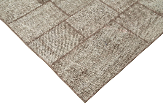 7x10 Brown Patchwork Rug - 31517