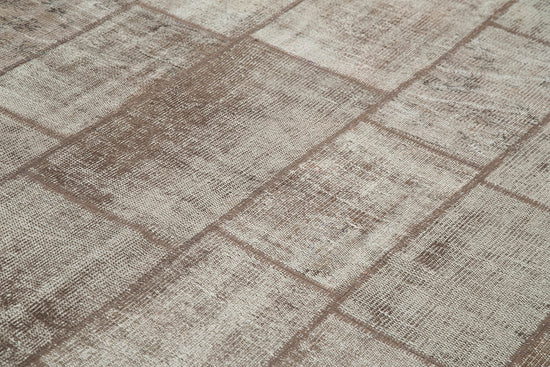 7x10 Brown Patchwork Rug - 31517