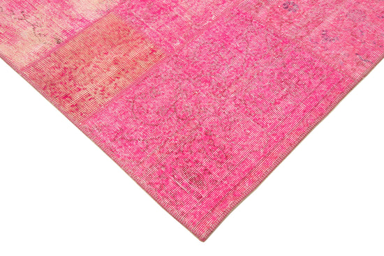 7x10 Pink Patchwork Rug - 31536
