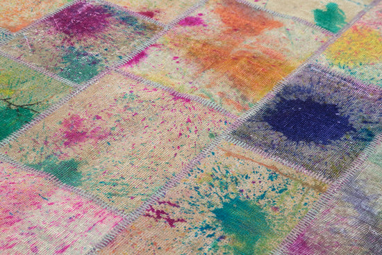 7x10 Multicolor Patchwork Rug - 31554