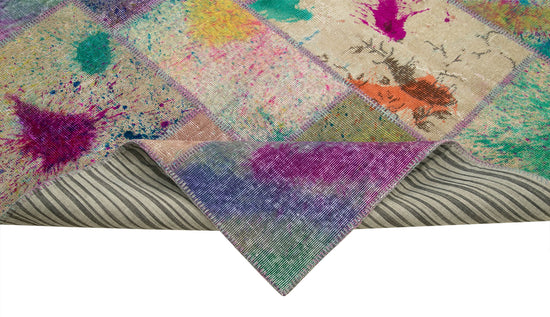 7x10 Multicolor Patchwork Rug - 31554