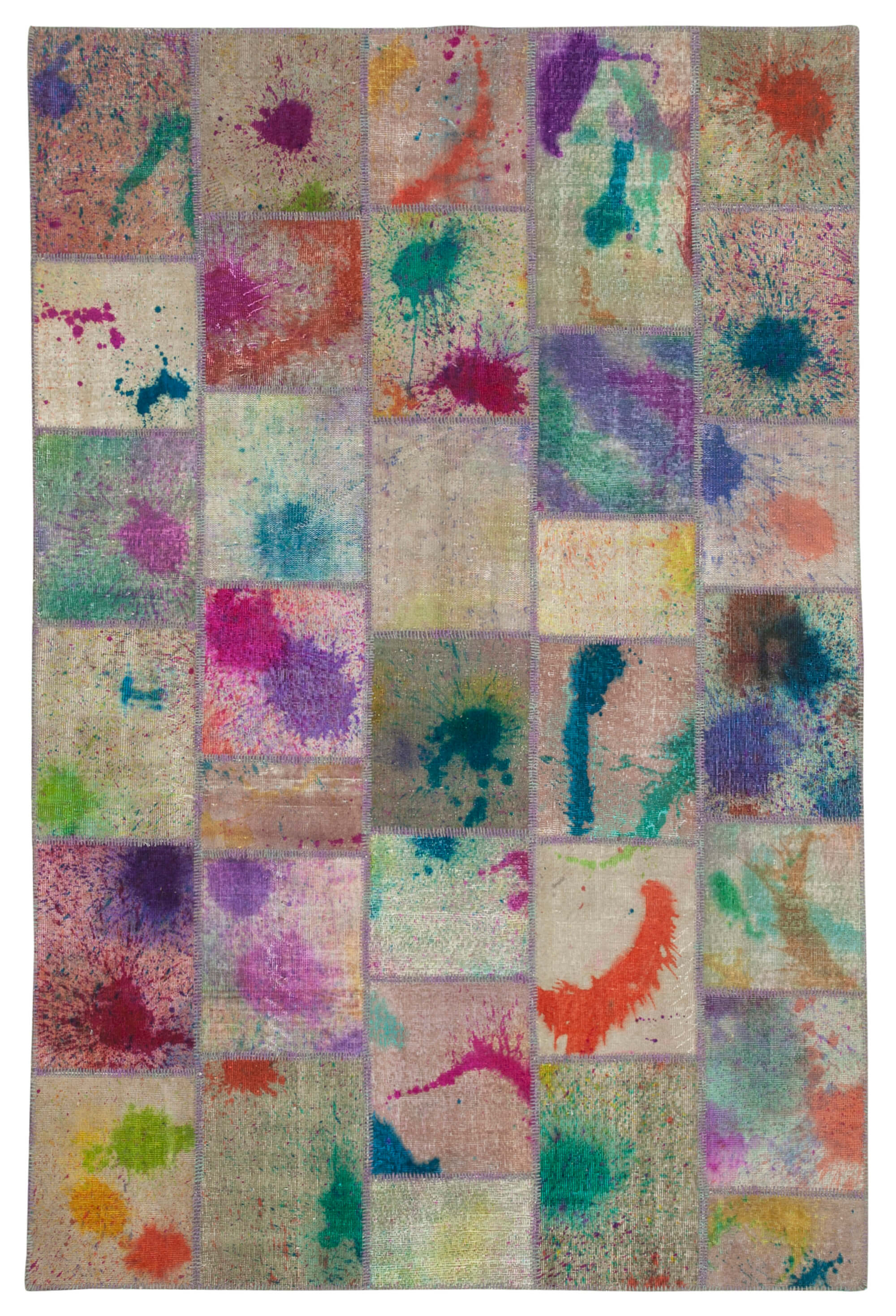 7x10 Multicolor Patchwork Rug - 31557