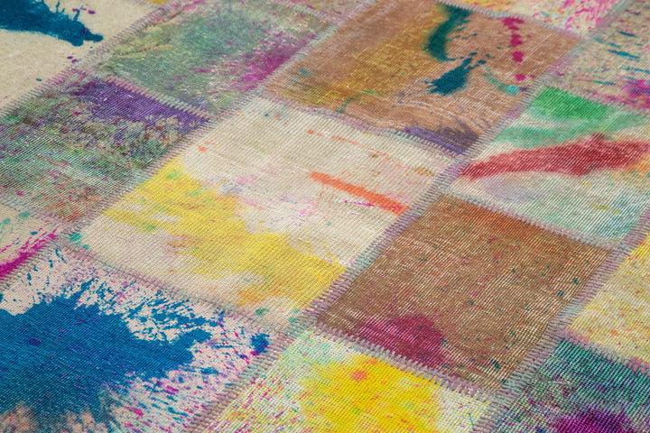 7x10 Multicolor Patchwork Rug - 31558