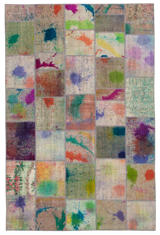 6x10 Multicolor Patchwork Rug - 31560