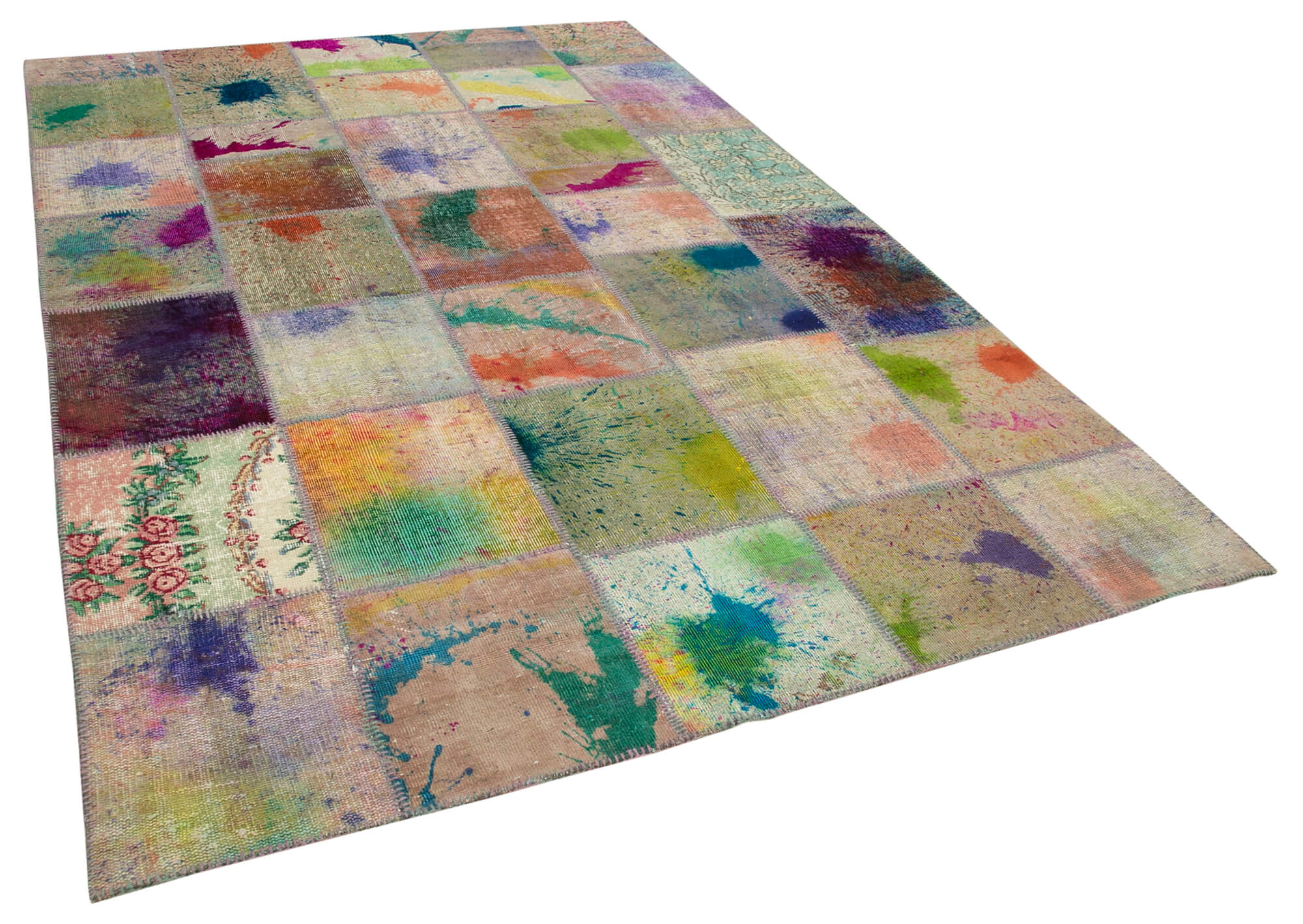 6x10 Multicolor Patchwork Rug - 31560