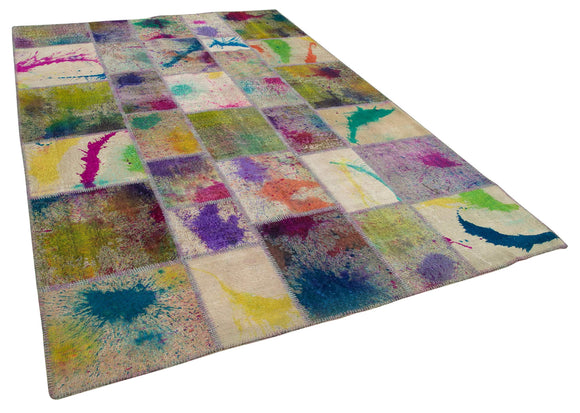 7x10 Multicolor Patchwork Rug - 31561