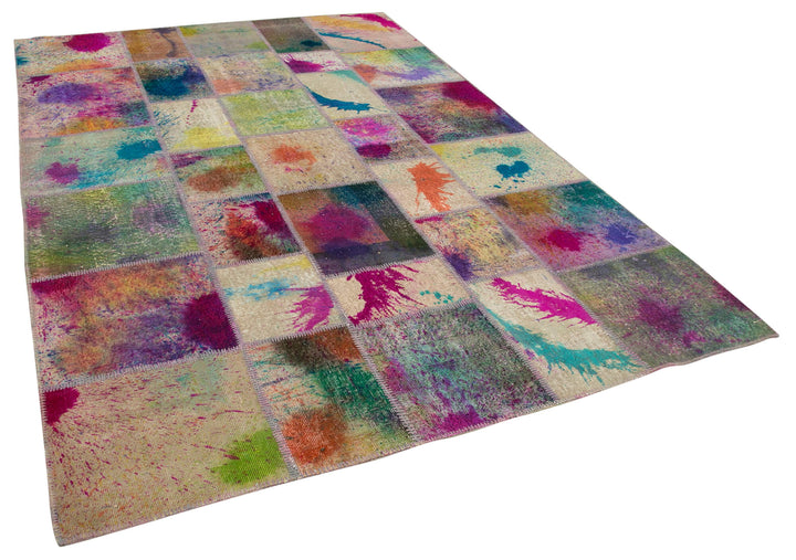 7x10 Multicolor Patchwork Rug - 31562