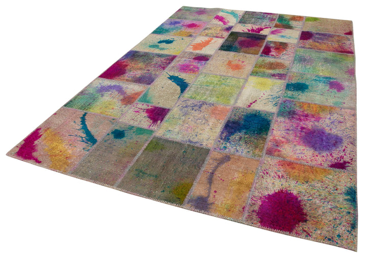 7x10 Multicolor Patchwork Rug - 31562