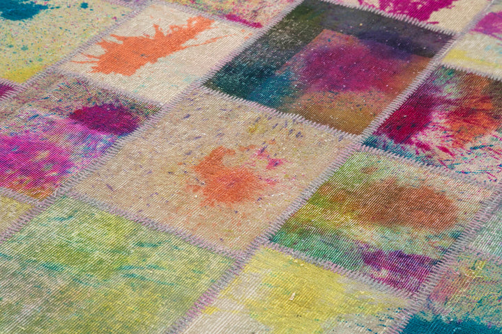 7x10 Multicolor Patchwork Rug - 31562