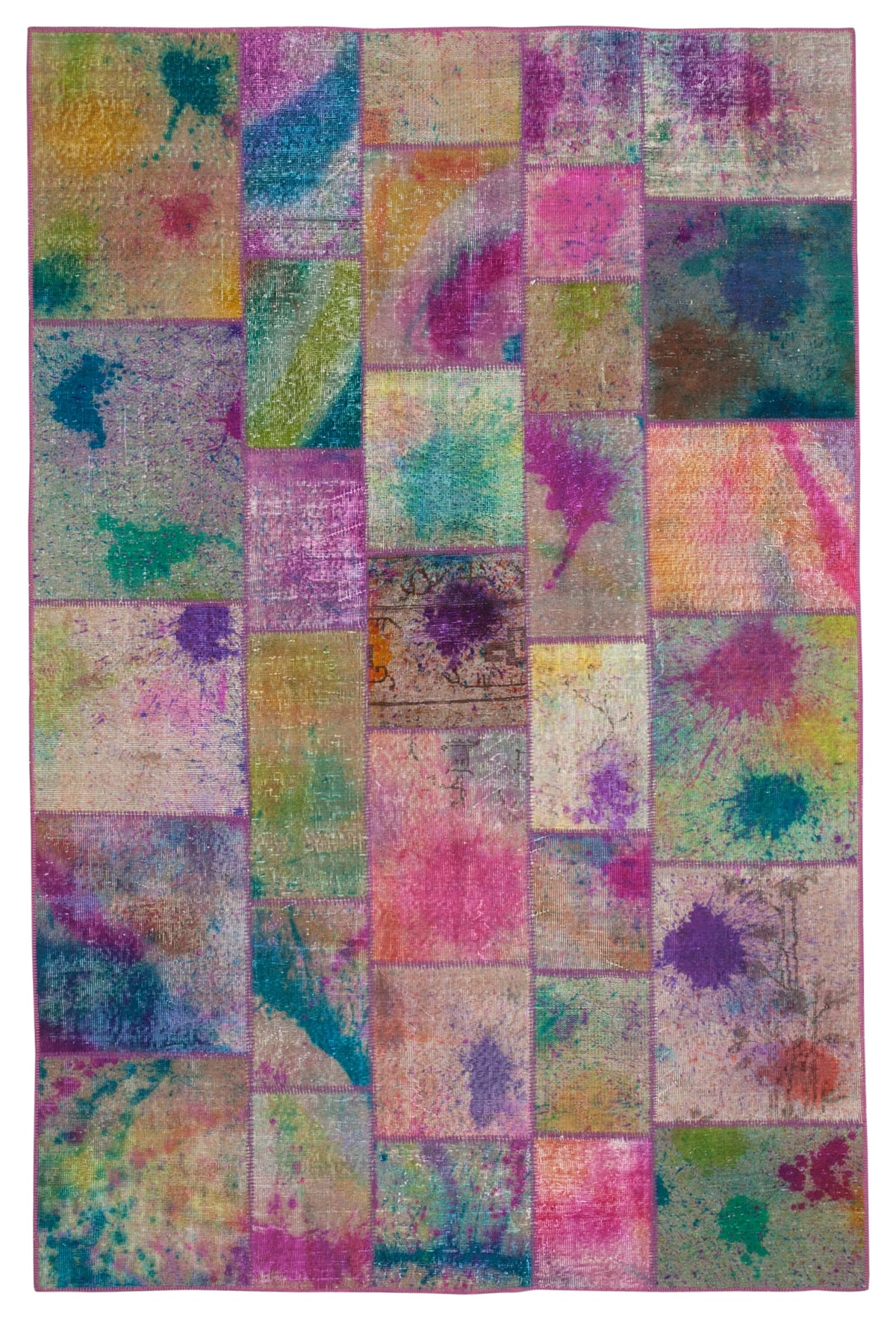 6x10 Multicolor Turkish Patchwork Rug - 31565