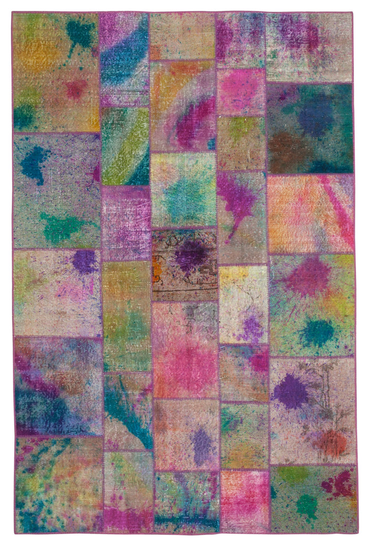 6x10 Multicolor Patchwork Rug - 31565