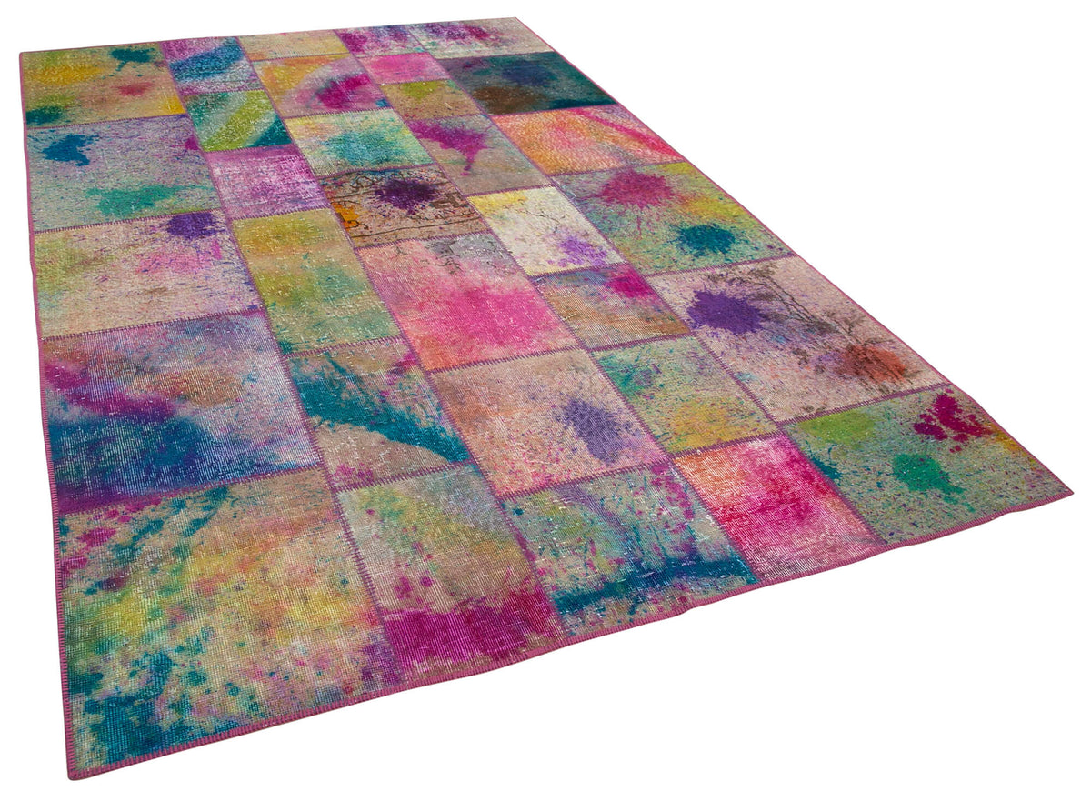 6x10 Multicolor Turkish Patchwork Rug - 31565