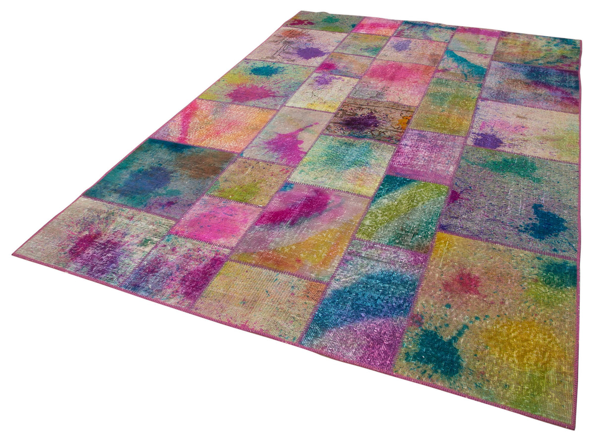 6x10 Multicolor Turkish Patchwork Rug - 31565