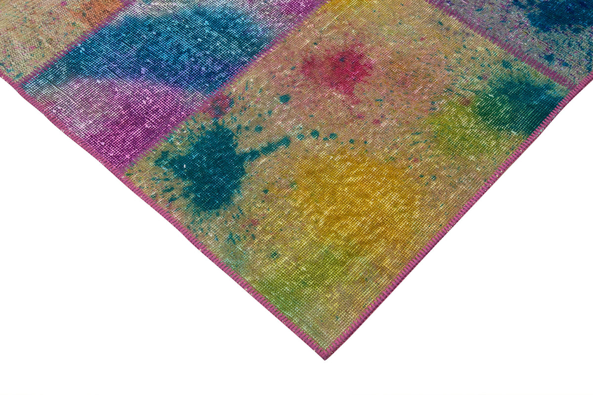 6x10 Multicolor Turkish Patchwork Rug - 31565