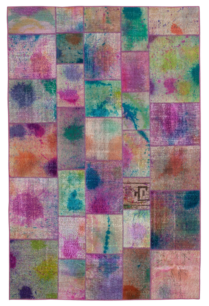6x10 Multicolor Patchwork Rug - 31566
