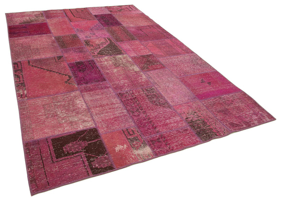 6x10 Pink Patchwork Rug - 31567