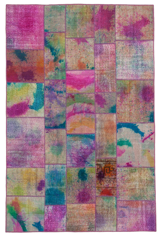 6x10 Multicolor Patchwork Rug - 31568