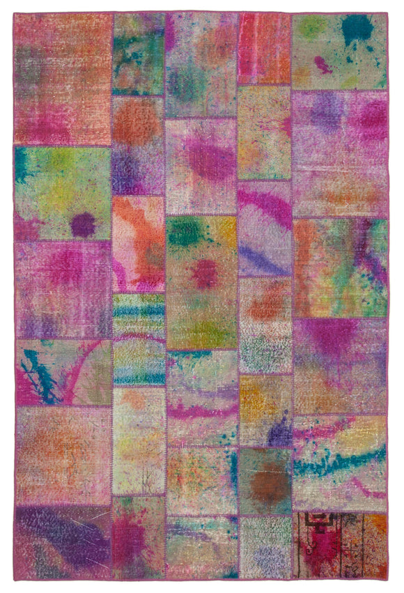 6x10 Multicolor Patchwork Rug - 31569