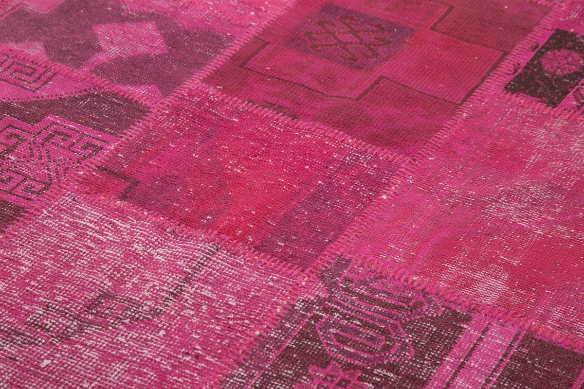 6x10 Pink Patchwork Rug - 31572