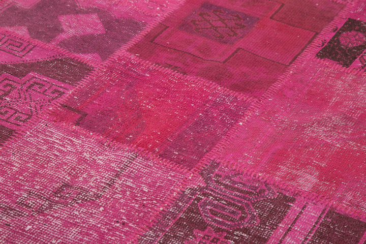6x10 Pink Patchwork Rug - 31572