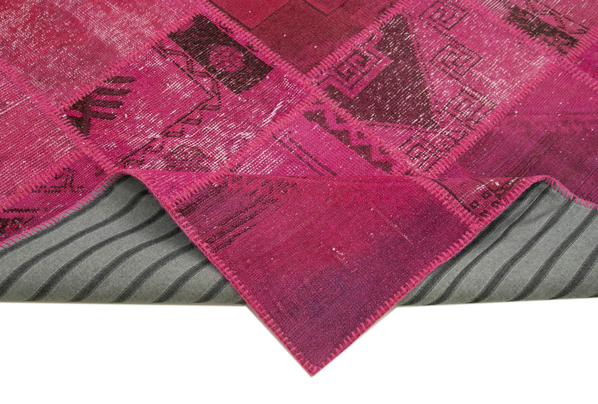 6x10 Pink Patchwork Rug - 31572