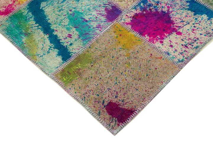 7x10 Multicolor Patchwork Rug - 31575