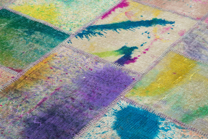 7x10 Multicolor Patchwork Rug - 31575