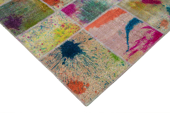 7x10 Multicolor Patchwork Rug - 31594