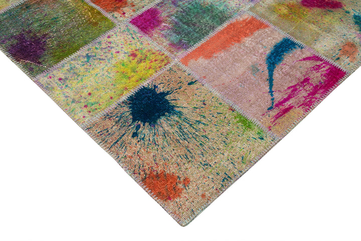 7x10 Multicolor Patchwork Rug - 31594