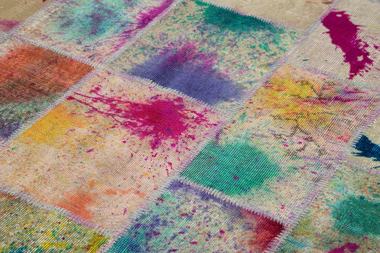 7x10 Multicolor Patchwork Rug - 31594