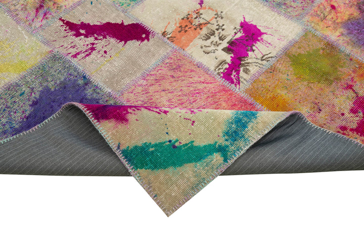 7x10 Multicolor Patchwork Rug - 31594