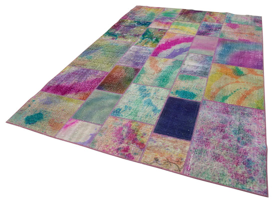 6x10 Multicolor Patchwork Rug - 31595