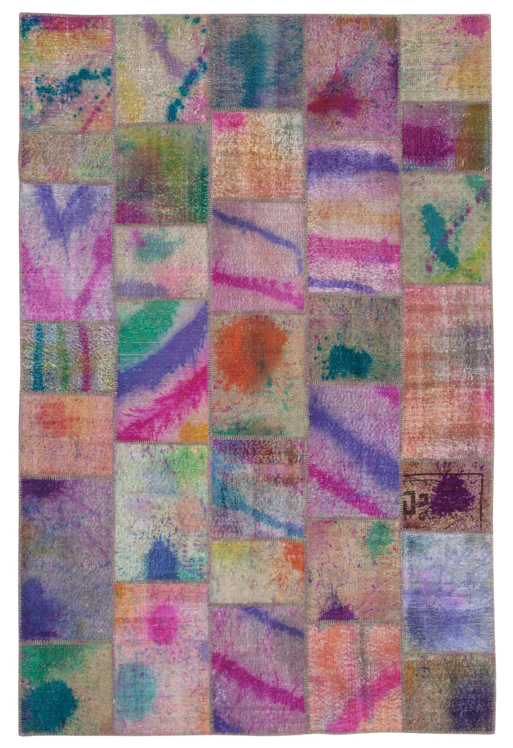 6x10 Multicolor Patchwork Rug - 31596