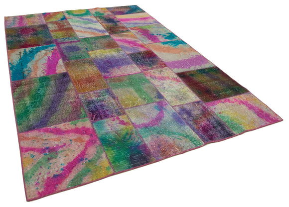 6x10 Multicolor Patchwork Rug - 31597